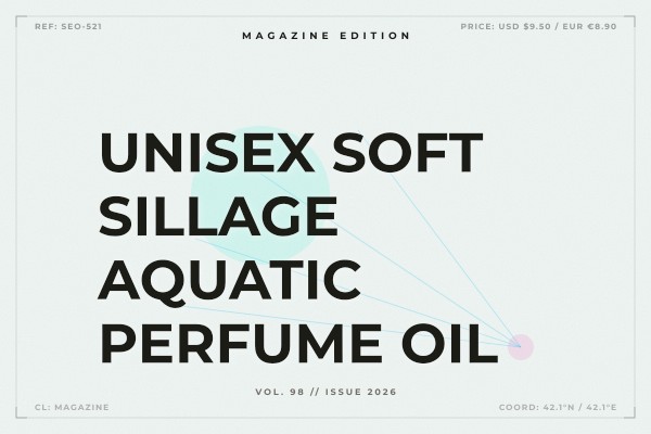 unisex soft sillage aquatic perfume oil